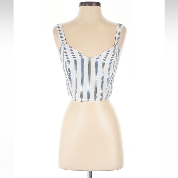 Forever 21 Tops - Forever 21 Striped Blue and White Women's Top size small
